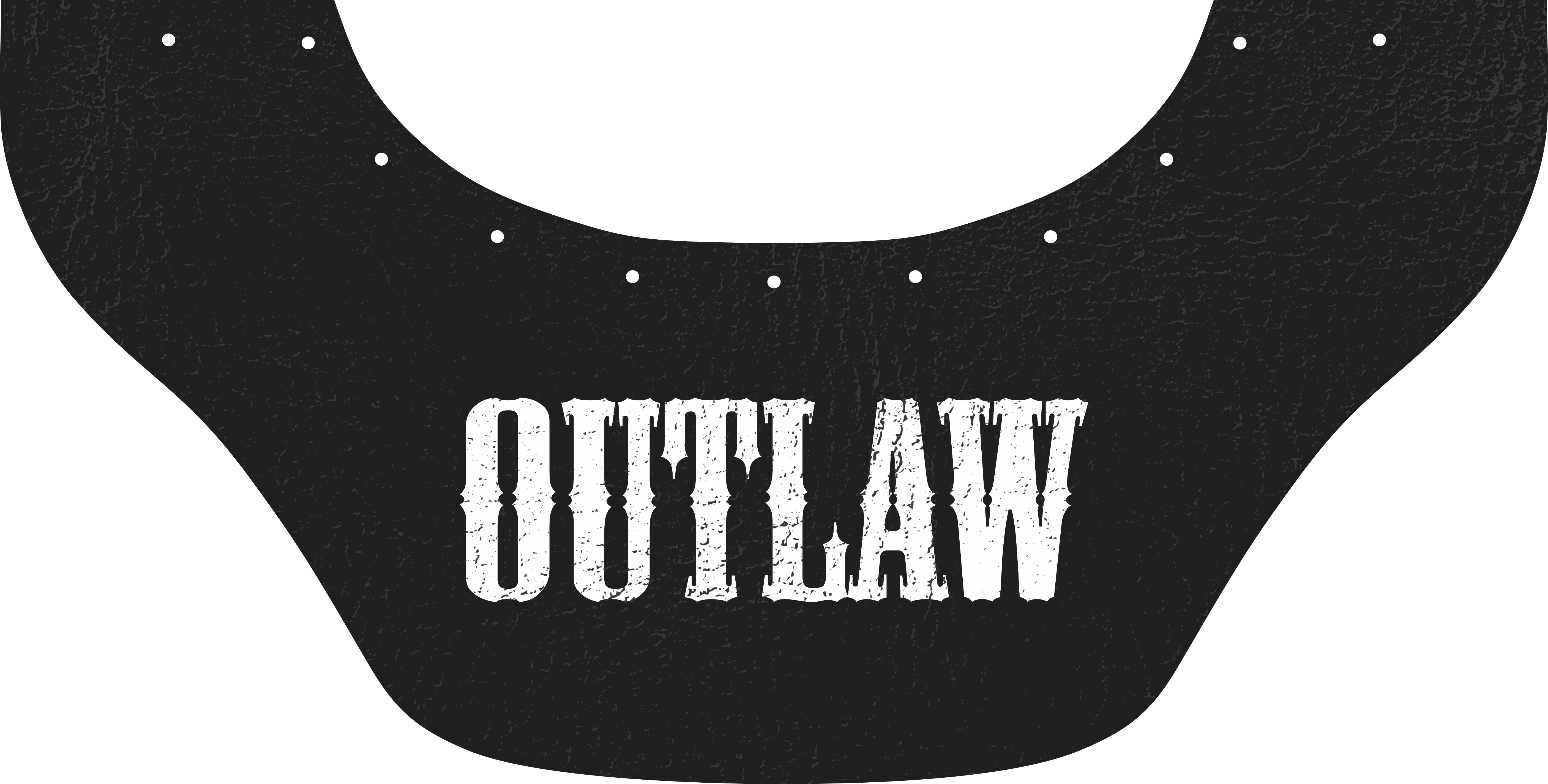 Custom Name Bottom Bib  by Outlaw Leather